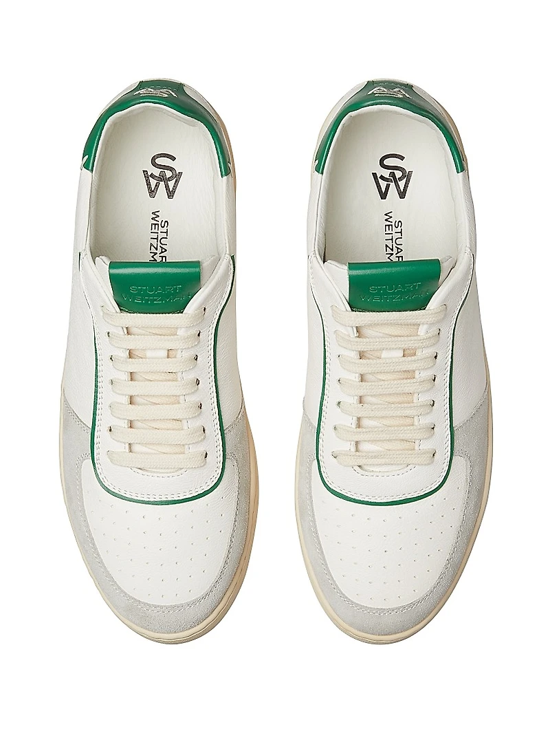 Derby Leather & Suede Low-Top Sneakers