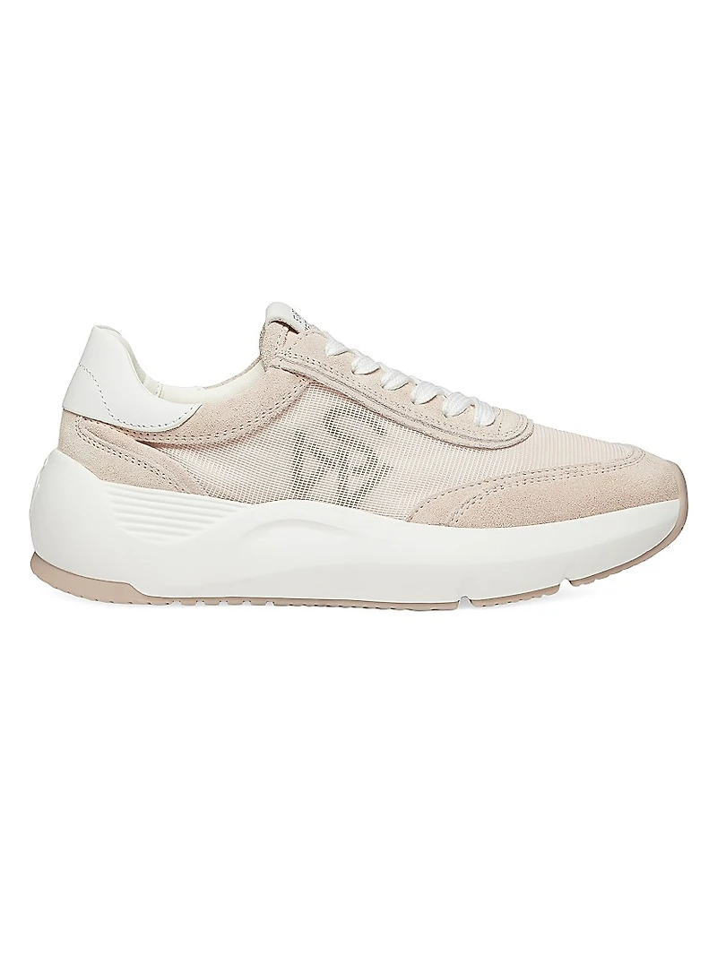 Glide Suede & Leather-Trimmed Platform Sneakers