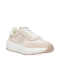 Glide Suede & Leather-Trimmed Platform Sneakers