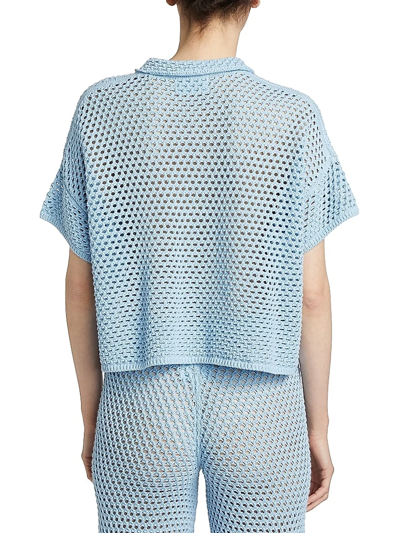 Open-Front Button-Front Shirt