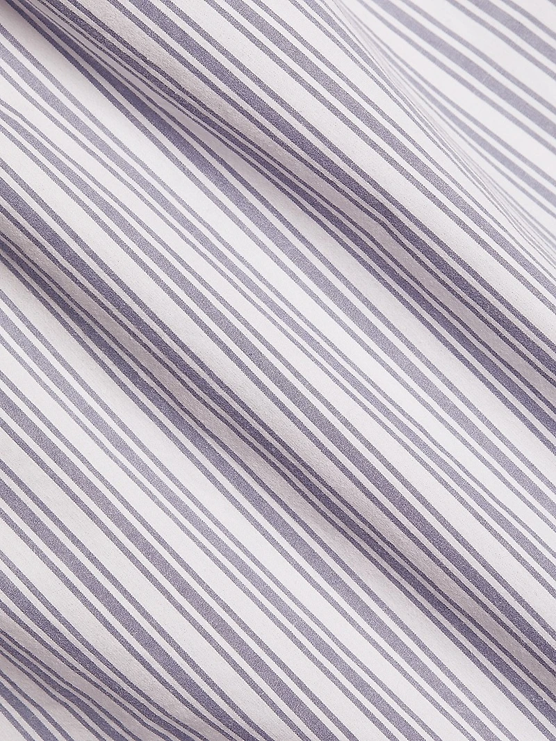 Boxy Striped Cotton T-Shirt