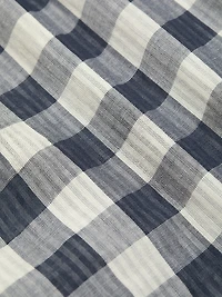 Seersucker Check Cotton Shirt