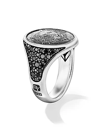Petrvs Wolf Signet Ring Sterling Silver