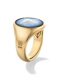 Petrvs Wolf Signet Ring 18K Yellow Gold