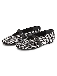 Eiza Studded Leather Ballet Flats