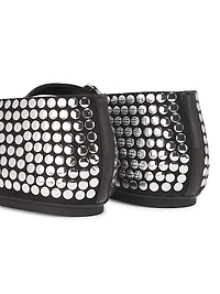 Eiza Studded Leather Ballet Flats