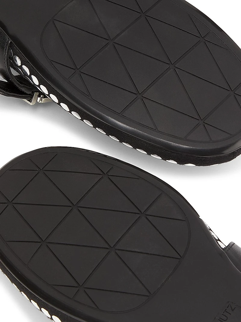 Eiza Studded Leather Ballet Flats