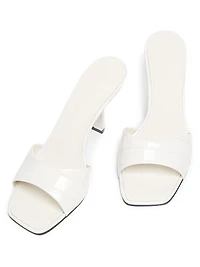 Posseni 90MM Embossed Leather Sandals