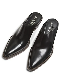 Downtown Leather Mules