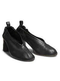 Nadia 90MM Elasticated Leather Pumps