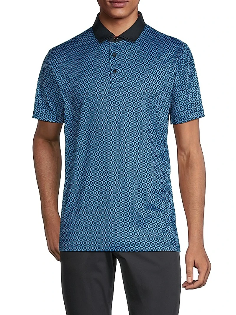 Blake Geometric Polo Shirt