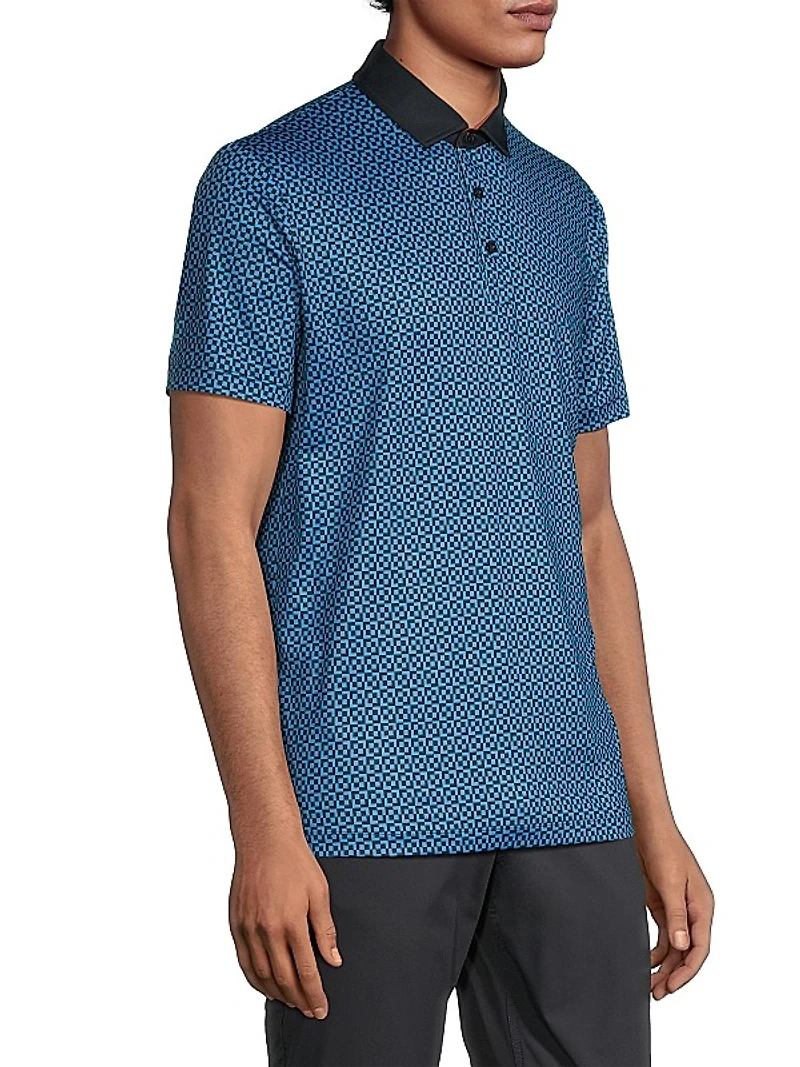Blake Geometric Polo Shirt