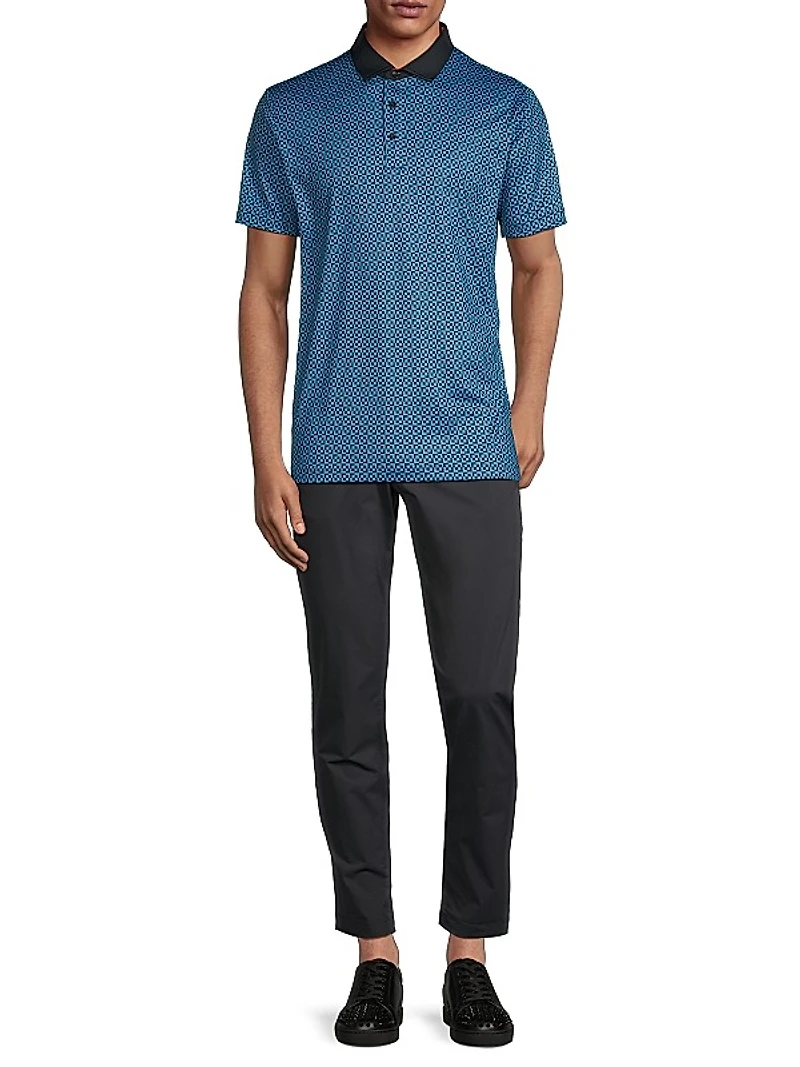 Blake Geometric Polo Shirt