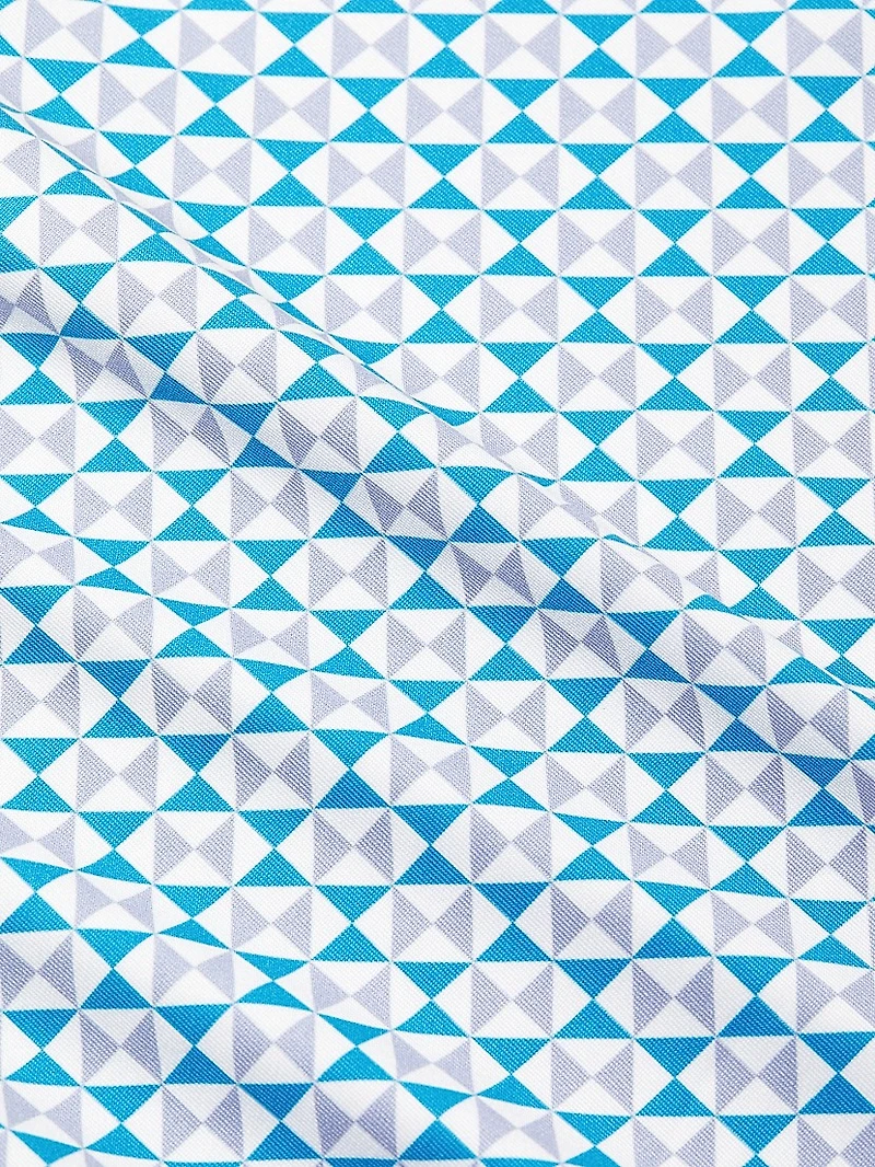 Cowley Pinwheel Print Polo