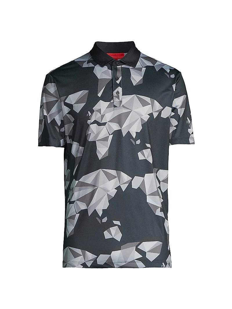 Bond Origami Print Polo