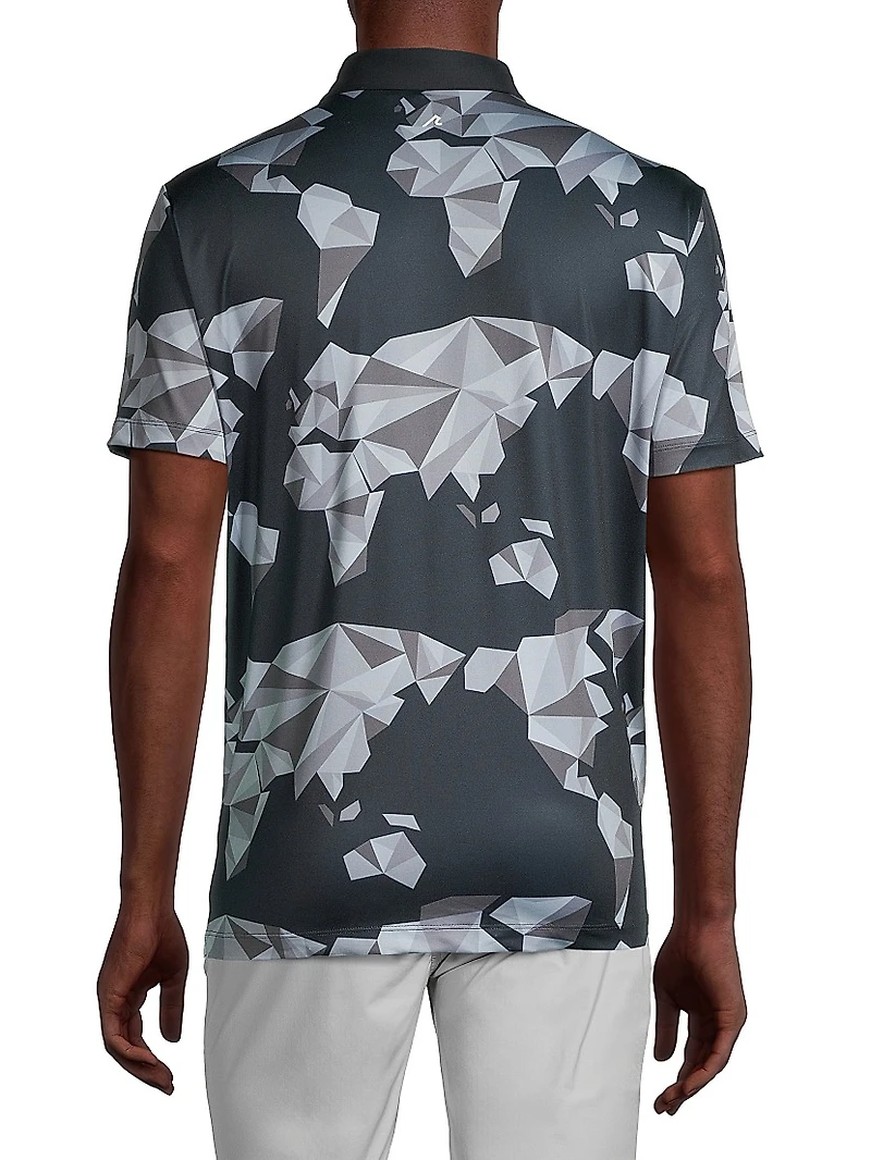 Bond Origami Print Polo