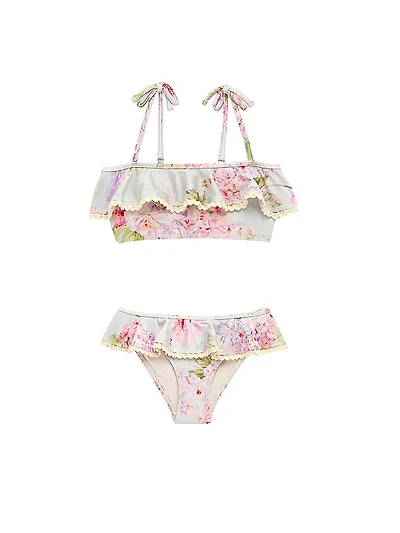 Little Girl's & Girl's Halliday Frill Bikini Set