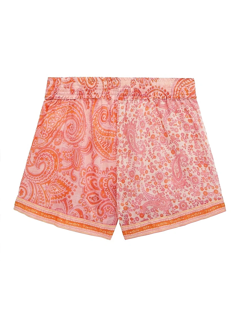 Little Girl's & Girl's Ottie Paisley Shorts