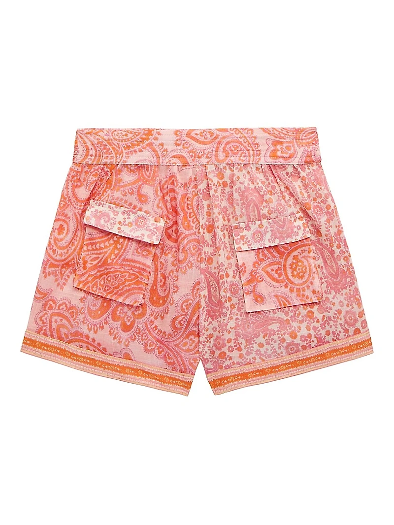 Little Girl's & Girl's Ottie Paisley Shorts