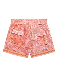 Little Girl's & Girl's Ottie Paisley Shorts