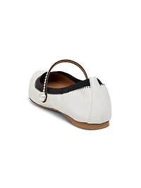 Romy Pearl-Embellished Flats