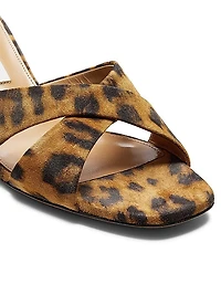 Divine 50MM Leopard Suede Mules