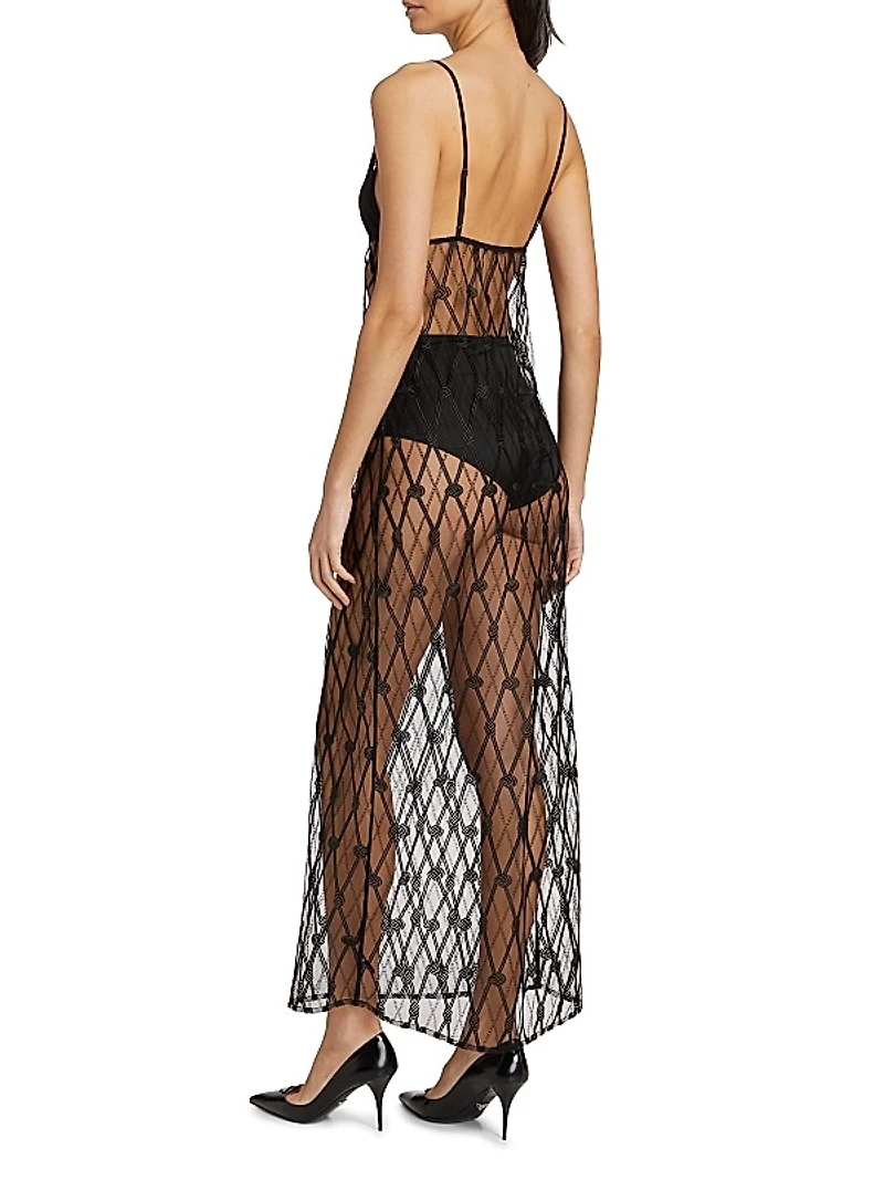 Bondage Maxi Slip Dress
