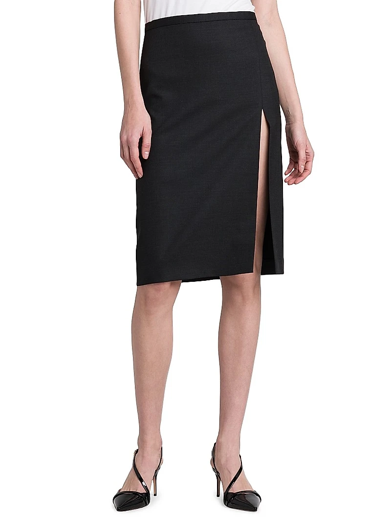 Side Slit Pencil Skirt