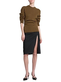 Side Slit Pencil Skirt