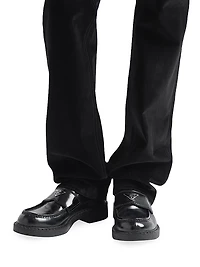 Men's Brushed Leather Loafers
