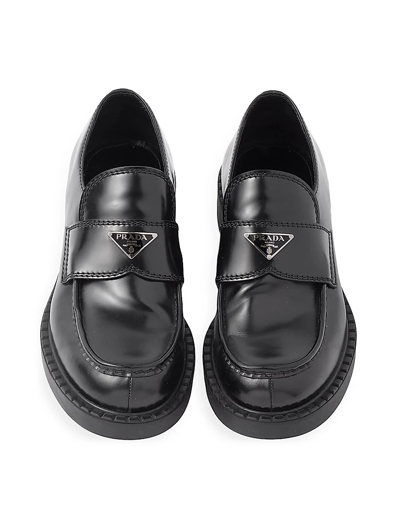 Men's Brushed Leather Loafers