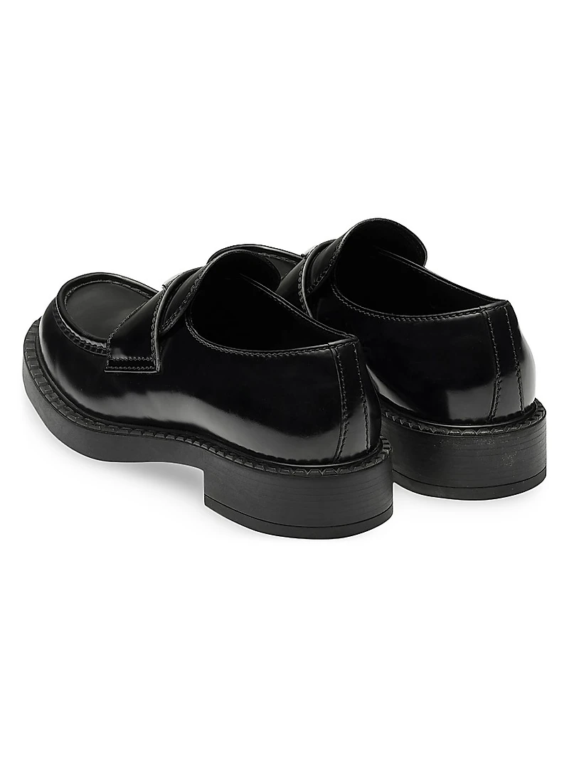 Men's Brushed Leather Loafers