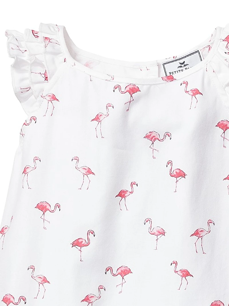 Little Kid's & Kid's Flamingos Amelie Shorts Pajama Set