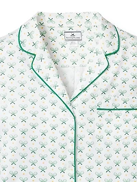 Match Point Short Sleeve Shirt & Shorts Pajama Set