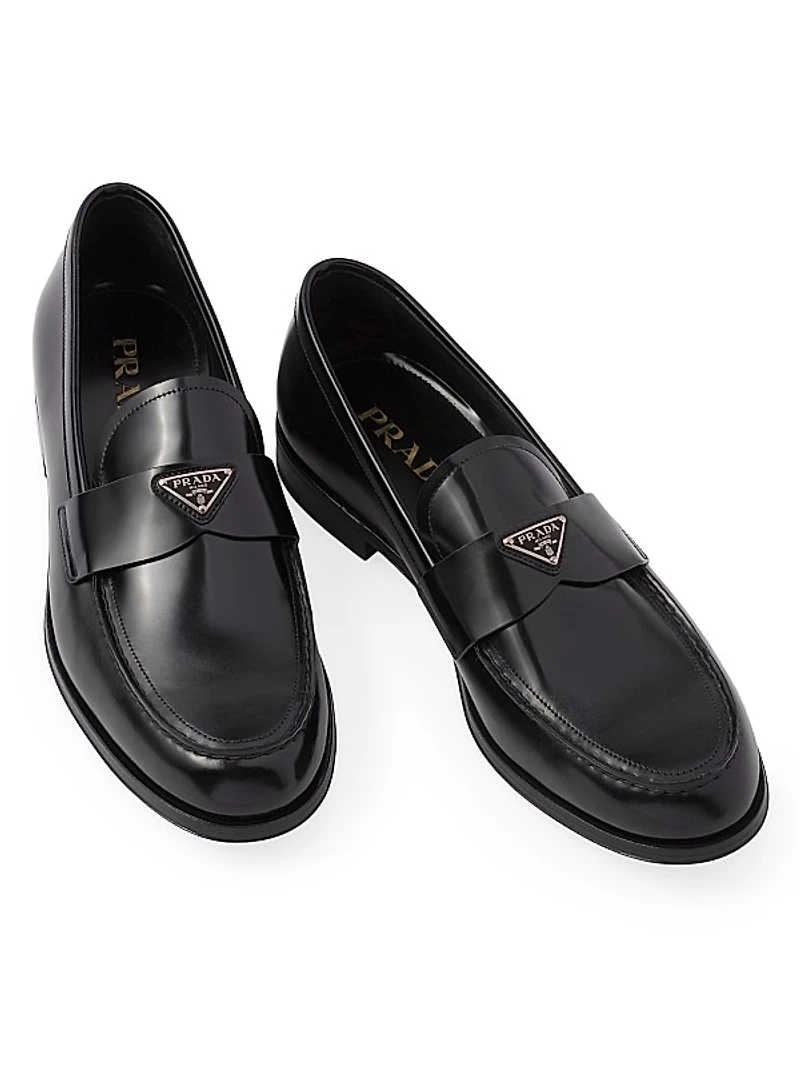 Men's Brushed Leather Loafers