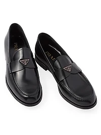 Men's Brushed Leather Loafers