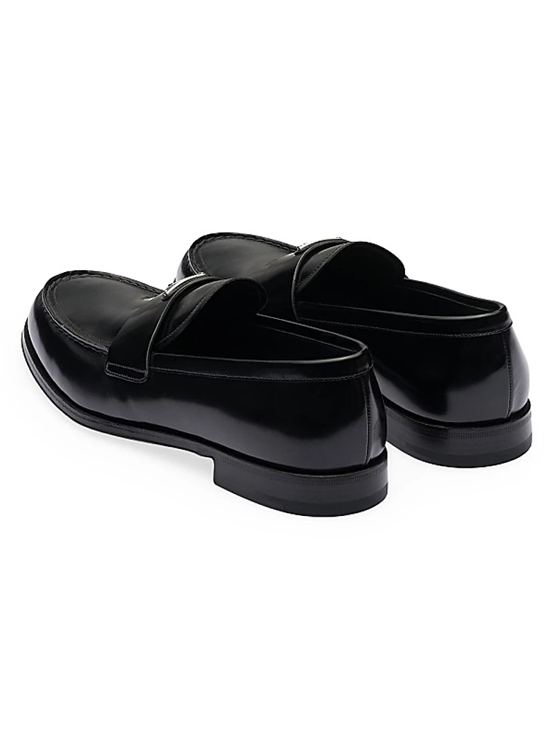 Men's Brushed Leather Loafers