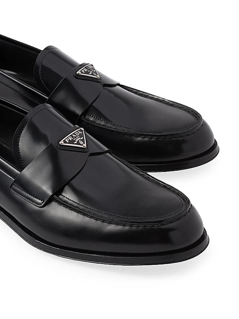 Men's Brushed Leather Loafers