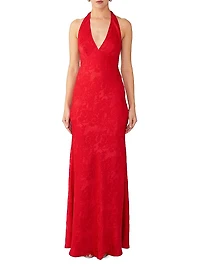 Velma Floral Jacquard Dress