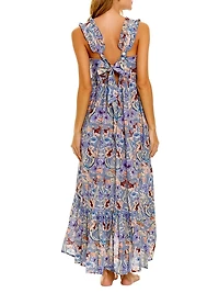Summer Soirée Mika Calypso Cotton Maxi Dress
