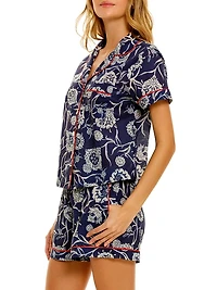 Summer Soirée Nina Claire 2-Piece Cotton Pajama Set