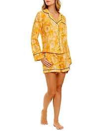 Summer Soirée Vera 2-Piece Linen Pajama Shorts