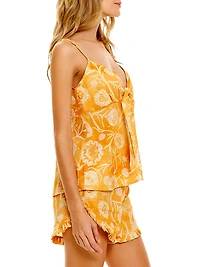 Summer Soirée Rosie Claire 2-Piece Linen Pajama Set