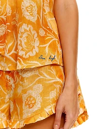 Summer Soirée Rosie Claire 2-Piece Linen Pajama Set