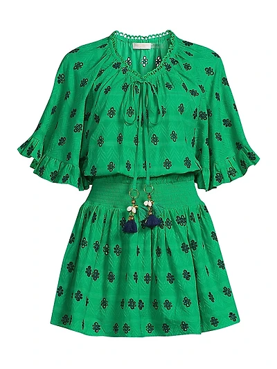 Tena Eyelet Minidress