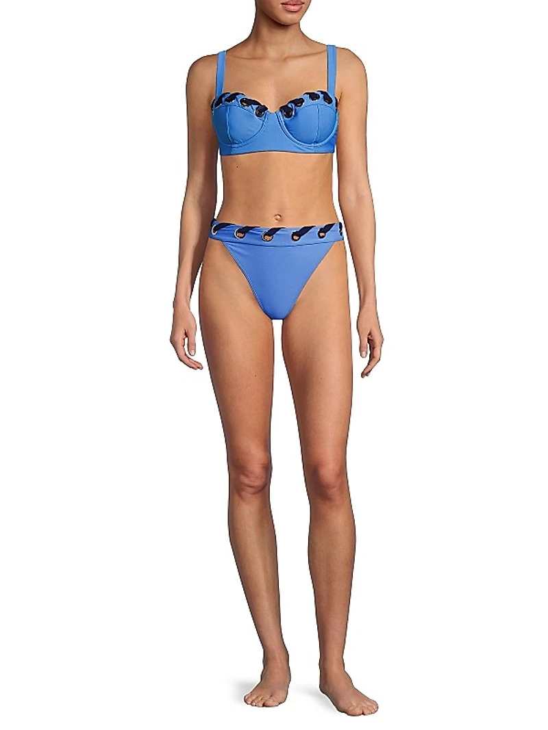 Luvenia High-Waist Bikini Bottom