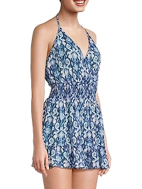 Liza Smocked Halter Minidress