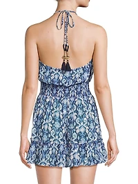 Liza Smocked Halter Minidress