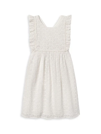Little Girl's & Elizabeth Eyelet Cotton Dress