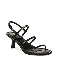 Josie Leather Caged Sandals
